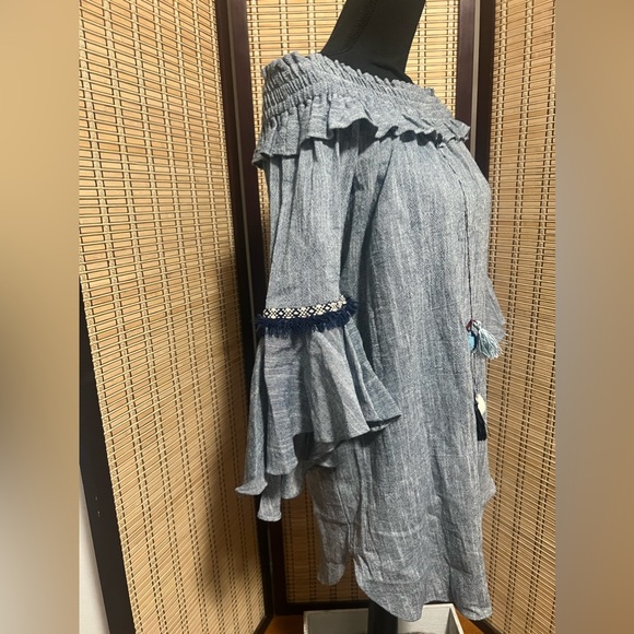 MISA Los Angeles off shoulder dress.      102 - Picture 2 of 6